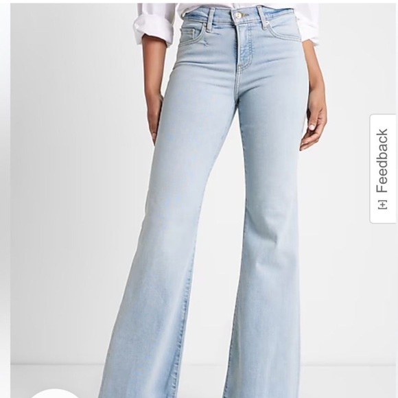 70’s Mid Rise Flare Jeans Light Wash sz 2R - Picture 5 of 9